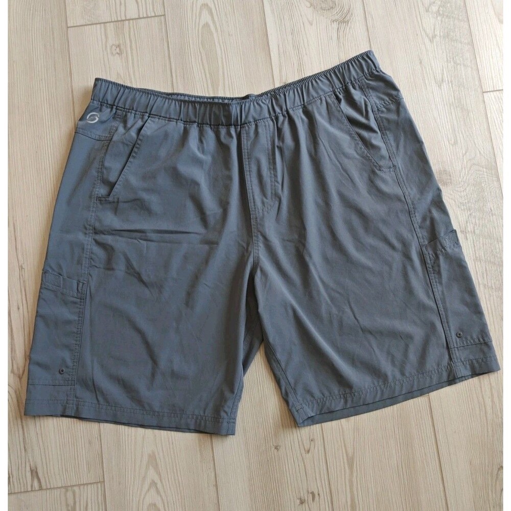 Magellan Outdoors Shorts Mens 2XL Grey Pull On Water Repellent Fish Gear